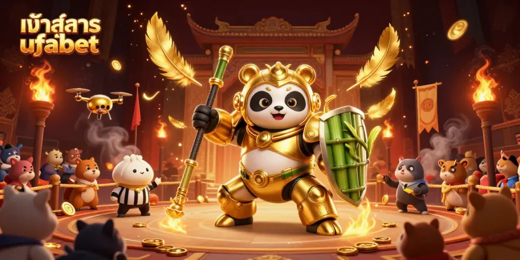 Engage with the thrilling world of gambling through the captivating visual of เข้าสู่ระบบ ufabet adventure, showcasing dynamic characters and exhilarating elements.