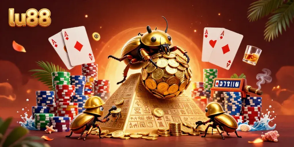 Experience thrilling gameplay at lu88 with vibrant casino elements and dynamic characters.