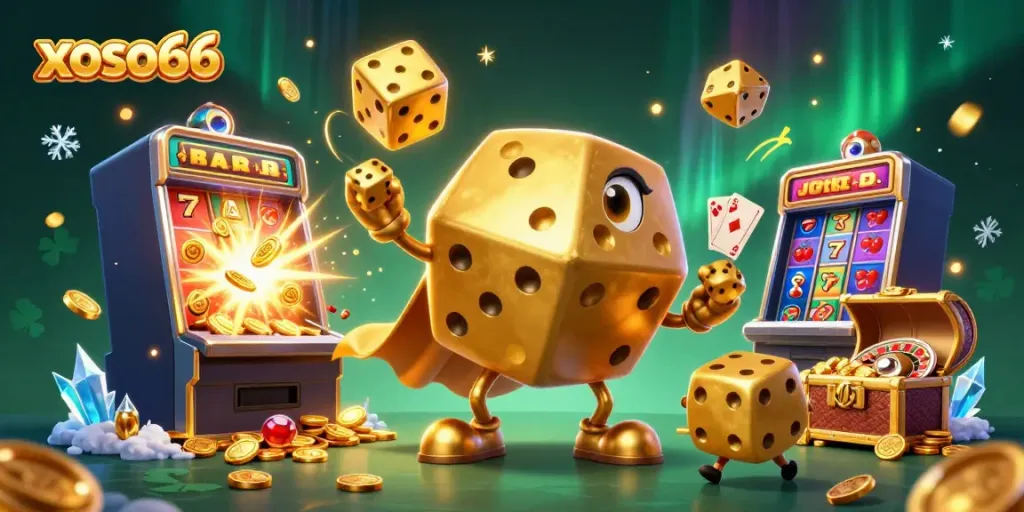 Win big with exciting xoso66 gaming adventures featuring golden dice and slots!