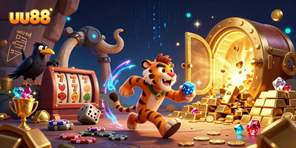 Experience the excitement at uu88's vibrant casino scene with dynamic gaming elements.