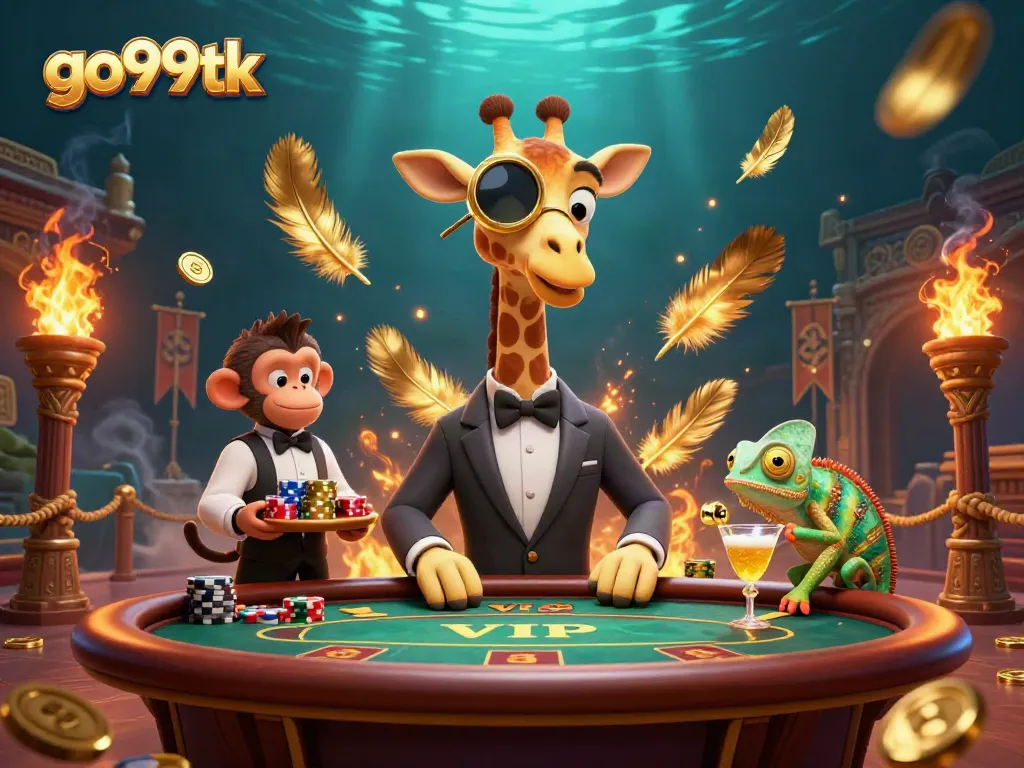 Engage with the thrilling go99tk online casino experience featuring vibrant 3D characters and dynamic gaming elements.