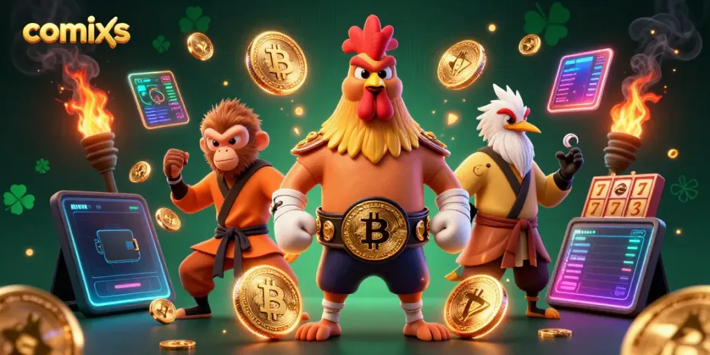 Activate comixs gameplay with a thrilling scene featuring casino characters and vibrant gambling elements