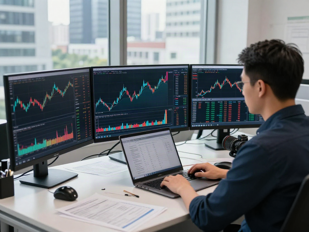 Traders analyzing market trends on screens at the tradingview官网.