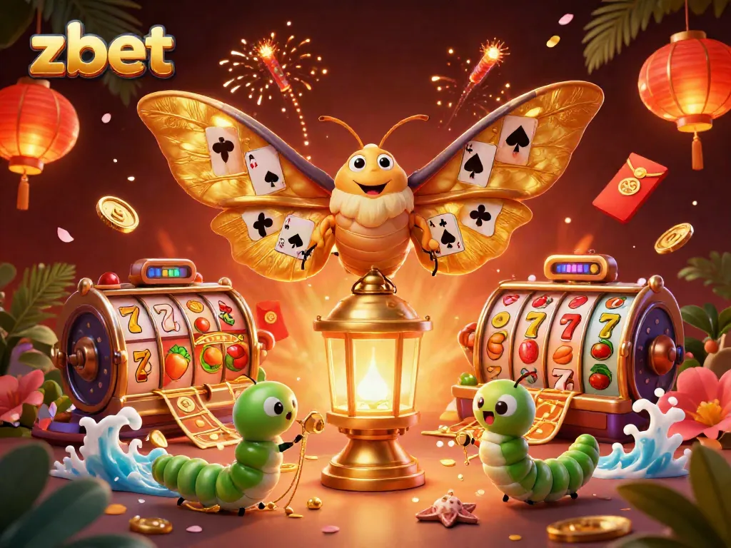 Experience thrilling wins at zbet with vibrant slot reels and captivating casino scenes.